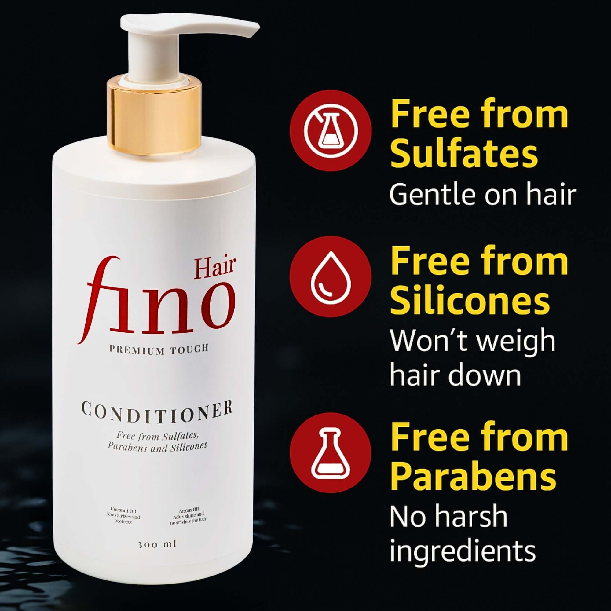 Fino Hair Premium Conditioner in der Hand – luxuriöse Pflege inspiriert von fino premium touch hair mask, ideal für trockenes Haar