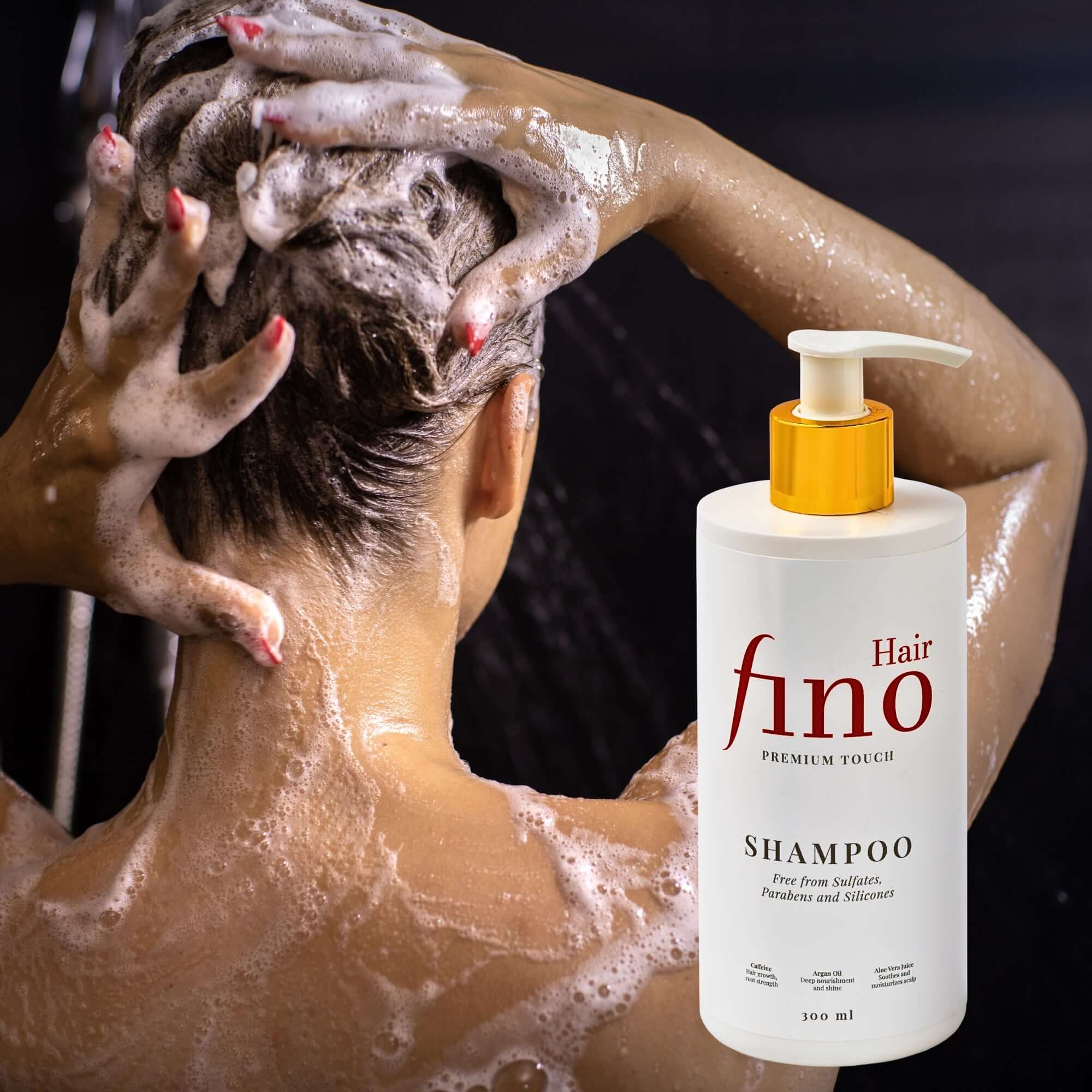 Fino Hair Premium Touch Shampoo – natürliches Keratin, Koffein & Biotin für gesundes, kräftiges Haar, inspiriert von fino premium touch hair mask