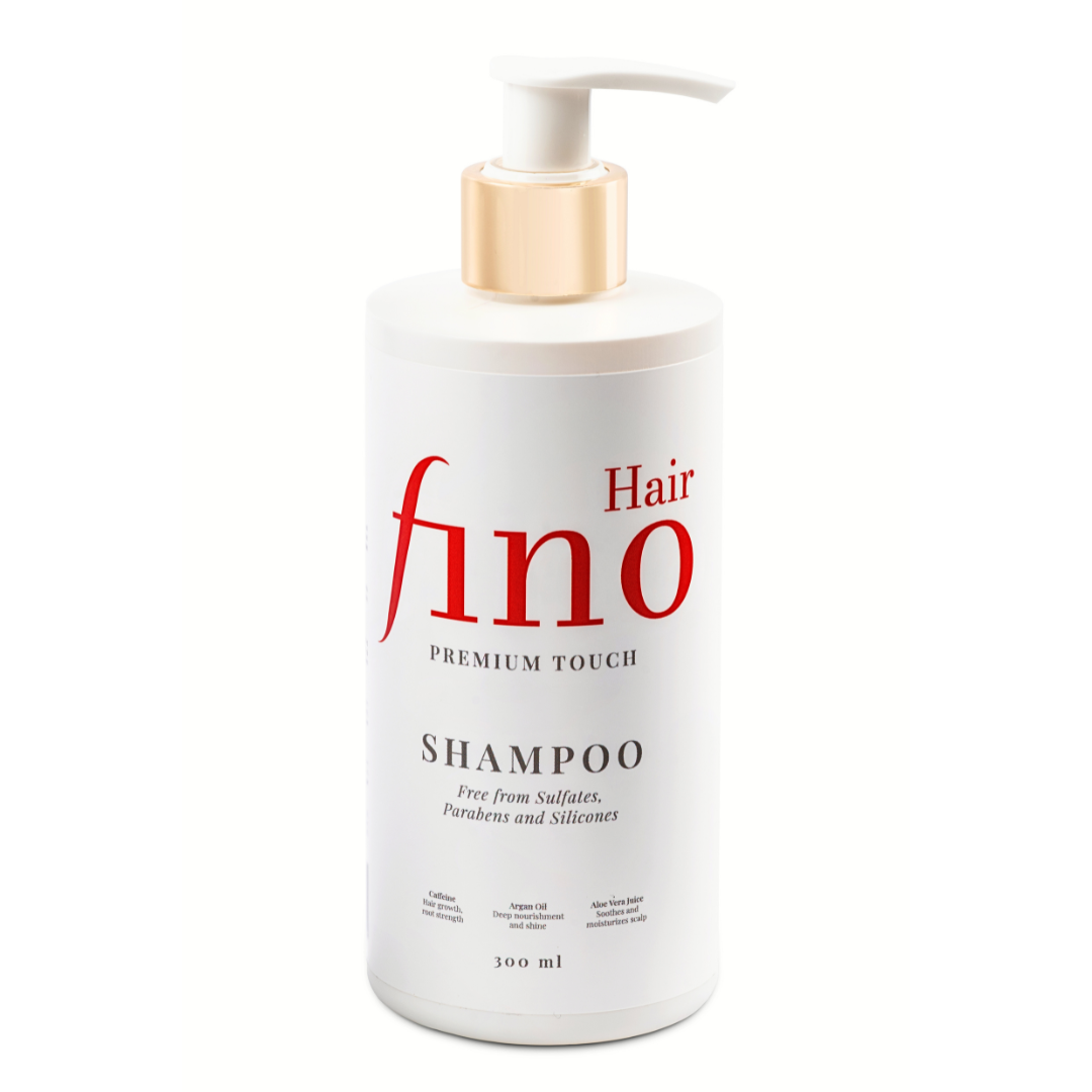 fino Hair Premium Touch Shampoo – Natürliches Keratin, Koffein & Biotin – Für gesundes & kräftiges Haar – Ohne Sulfate & Parabene – 300ml