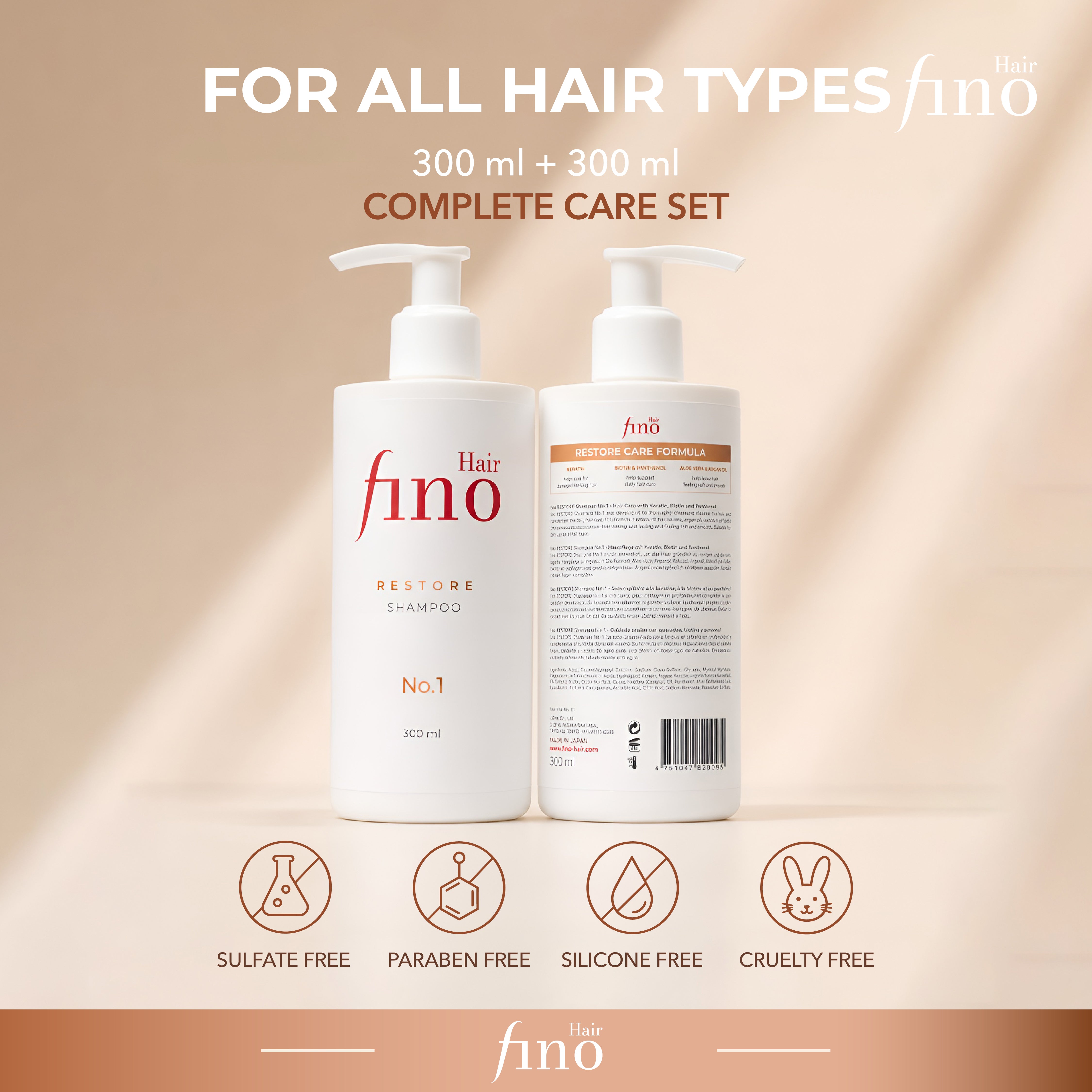 fino Hair RESTORE Shampoo and Conditioner Set No.1 product image 8