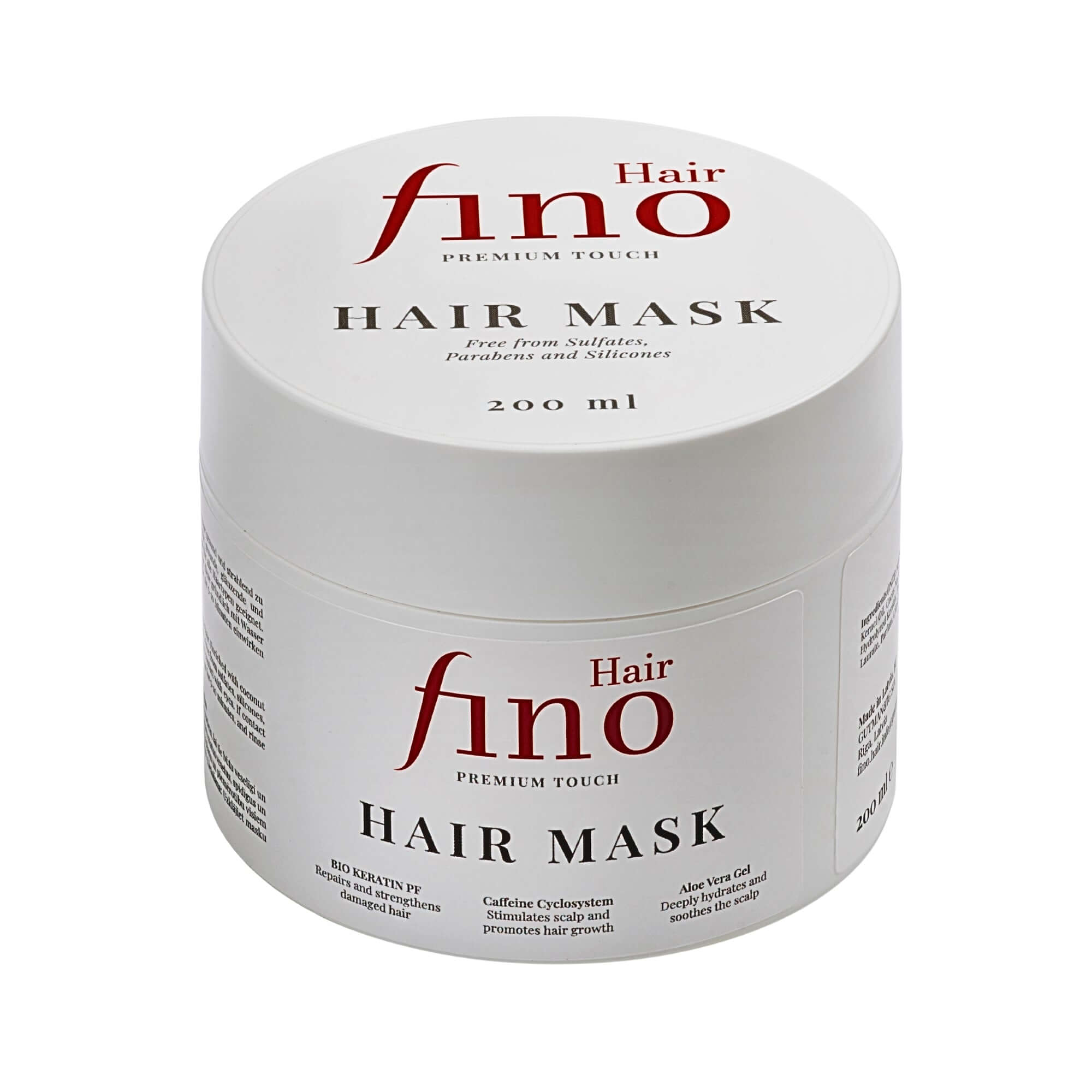 fino Hair Premium Touch Haarmaske mit Biotin Keratin Koffein – Haarpflege für trockenes und geschädigtes Haar ohne Silikone vegan Made in EU fino Hair premium touch fino hair mask japan